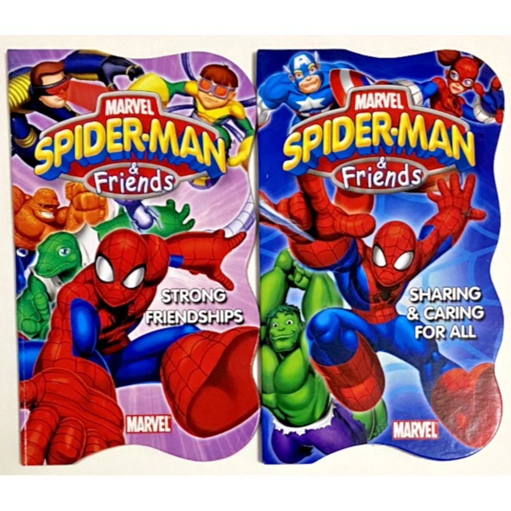 Spider-Man & Friends STRONG FRIENDSHIPS & SHARING &‎ CARING FOR ALL Board Books